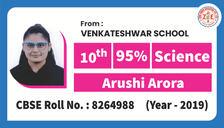 Arihant Mahajan – 2020 – 95% Chemistry (12th) Divraj Walia – 2023 – 96% Maths (10th) Arushi Arora – 2019 – 95% Science (10th)